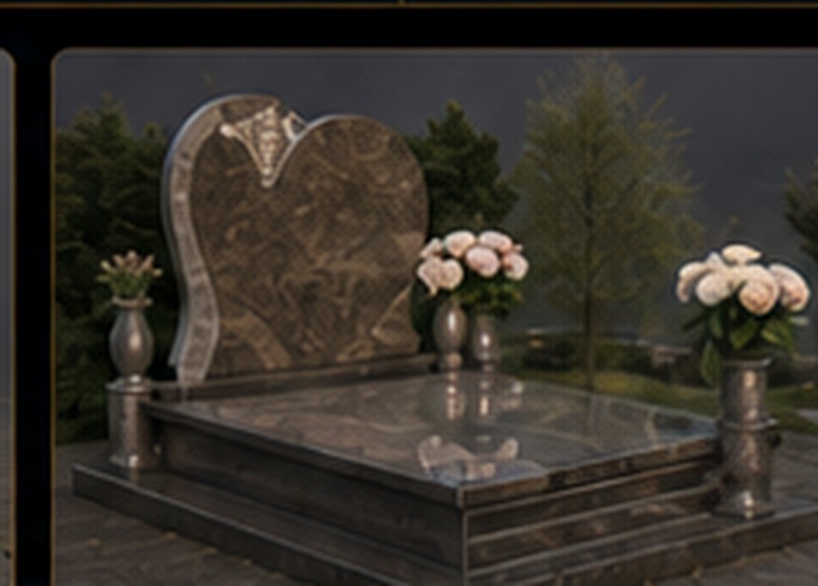 Monument funerar personalizat din granit